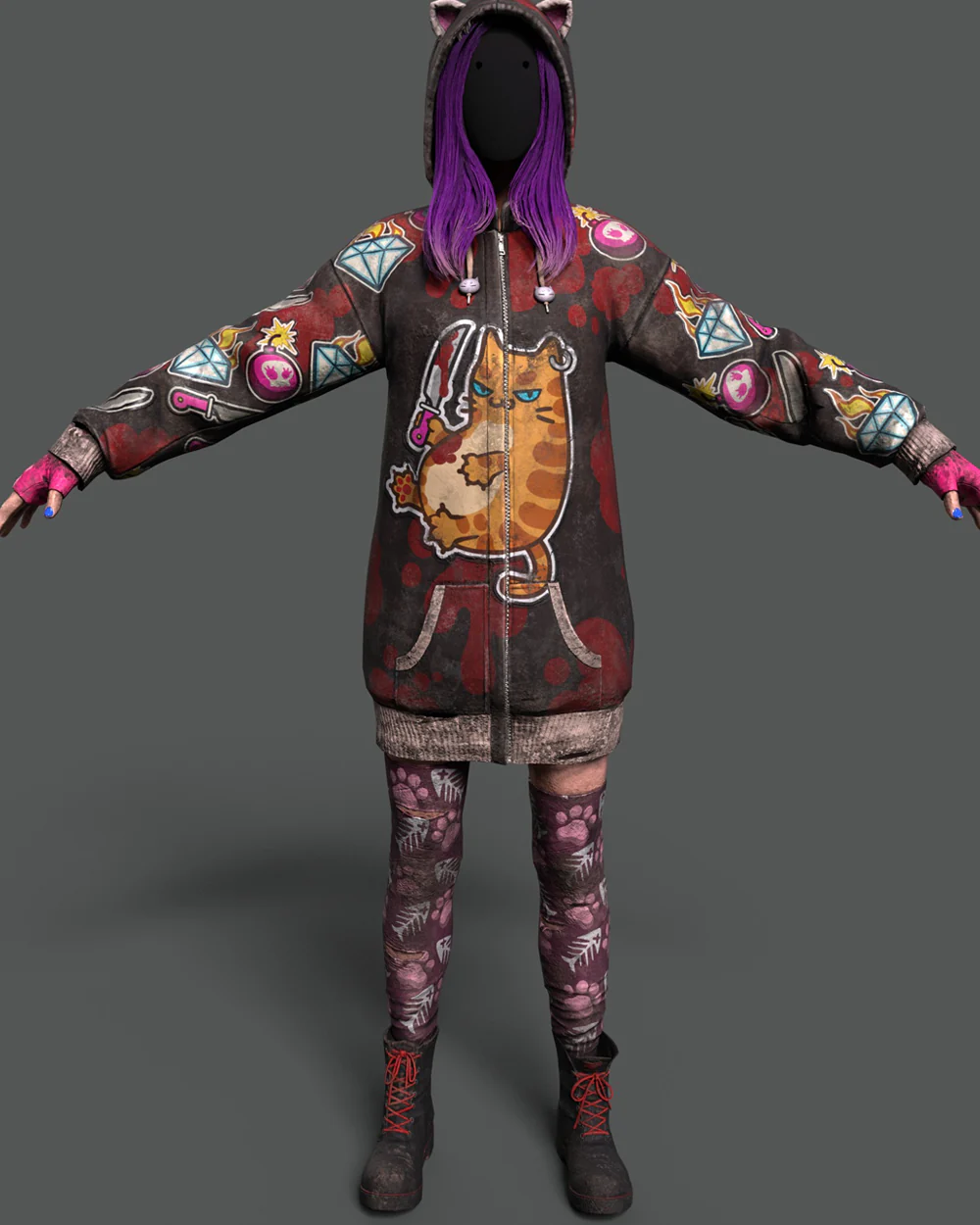 The Legion (Susie)'s Lethal Kitten Hoodie - Image 3