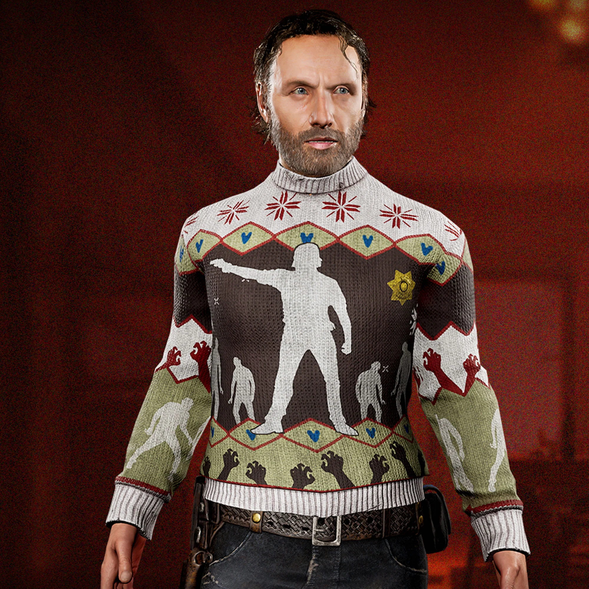 Rick Grimes – Cold Dead Hands - Ugly Sweater - Image 2